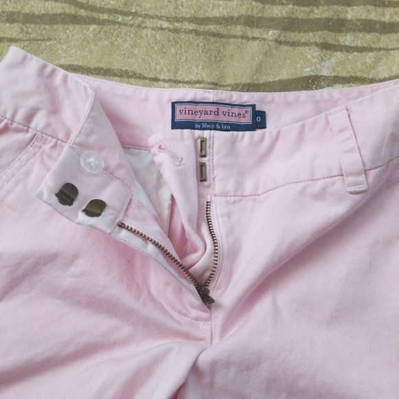 Vineyard Vines Light Pink Classic Logo Shorts - Size 0 - Picture 2 of 6